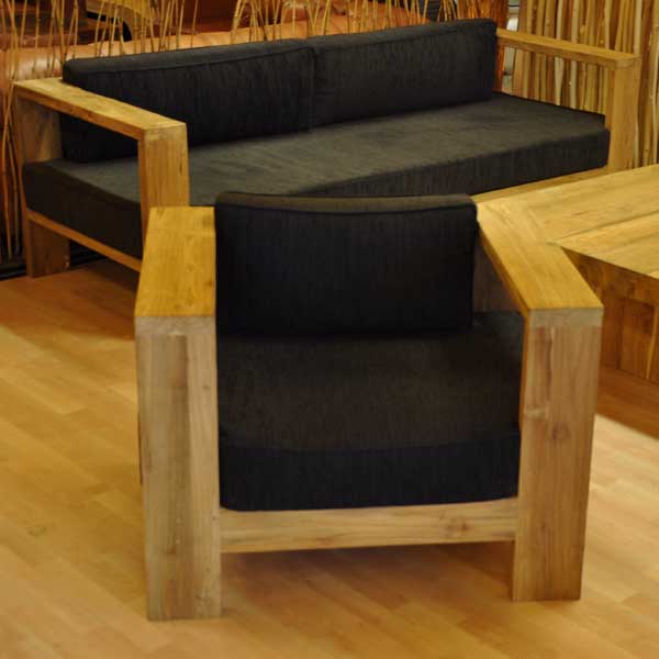 Lounge Sessel aus Massivholz